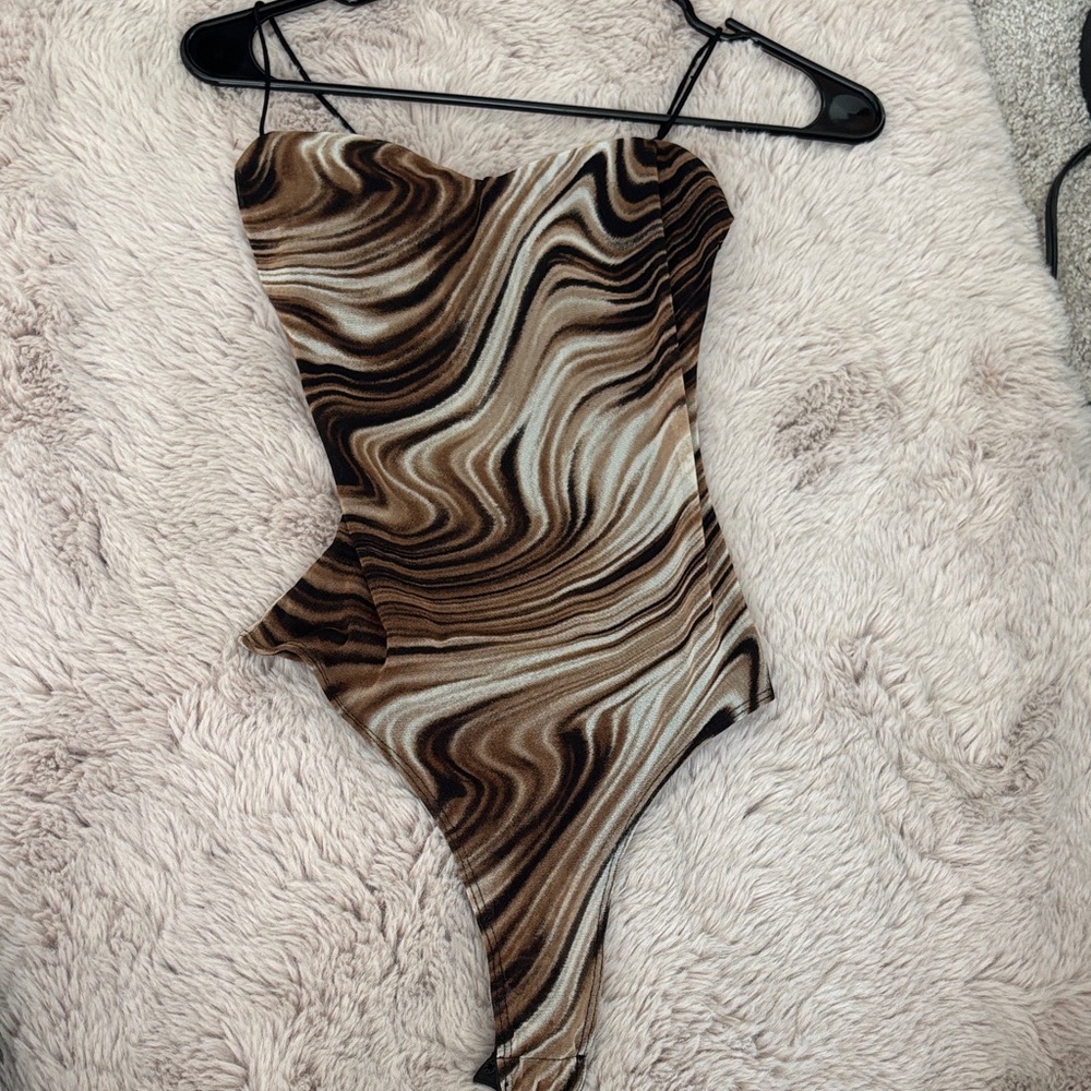 Windsor Brown and Cream Swirl Kids Bodysuit